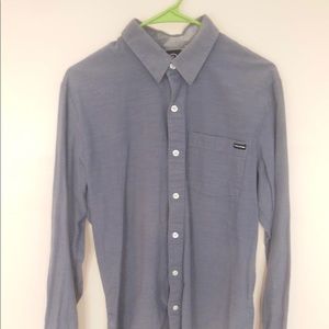 Volcolm blue/grey button down shirt